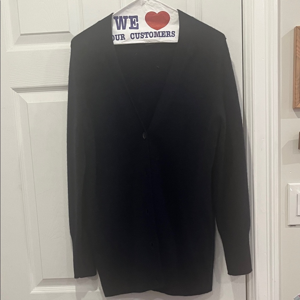 Bloomingdale's Navy Cardigan Sweater